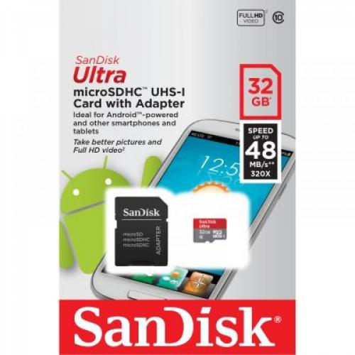 Cartão MicroSD 32GB Classe 10 Sandisk