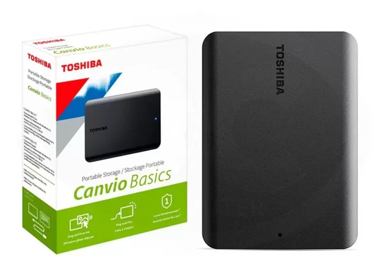 HD Externo Bolso 1TB USB 3.2 Canvio Basics Toshiba