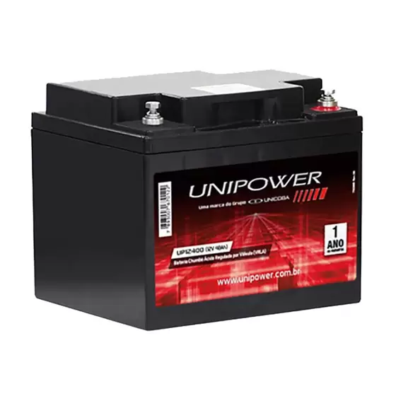 Bateria para Nobreak 12V 40A Estacionária Unipower