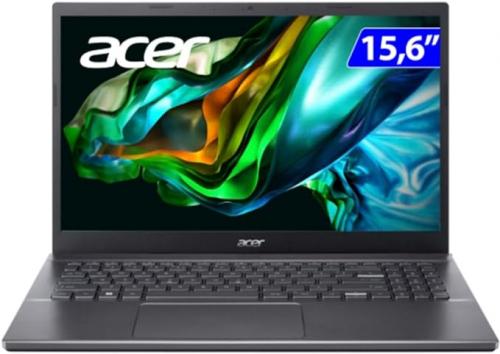 Notebook Intel Core i7 8G SSD 256GB Tela 15.6" Aspire 5 Cinza Linux Acer