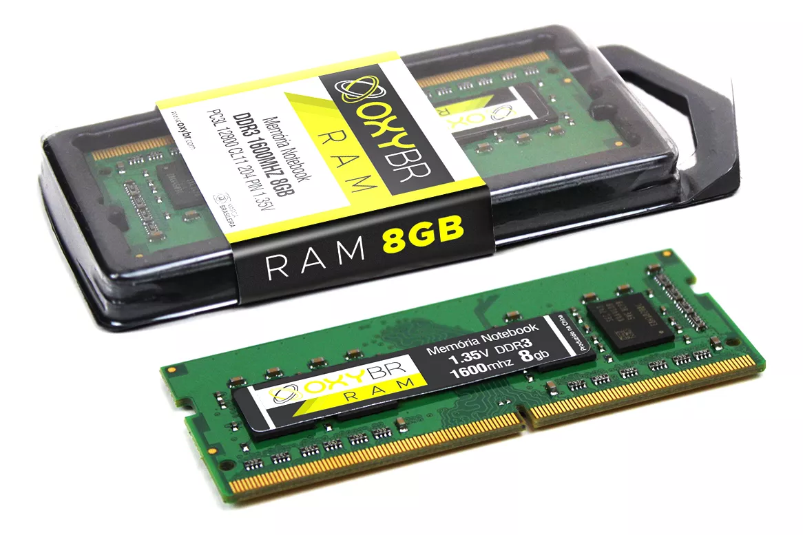 Memória p/ Notebook DDR3L 8GB 1600 OxyBR