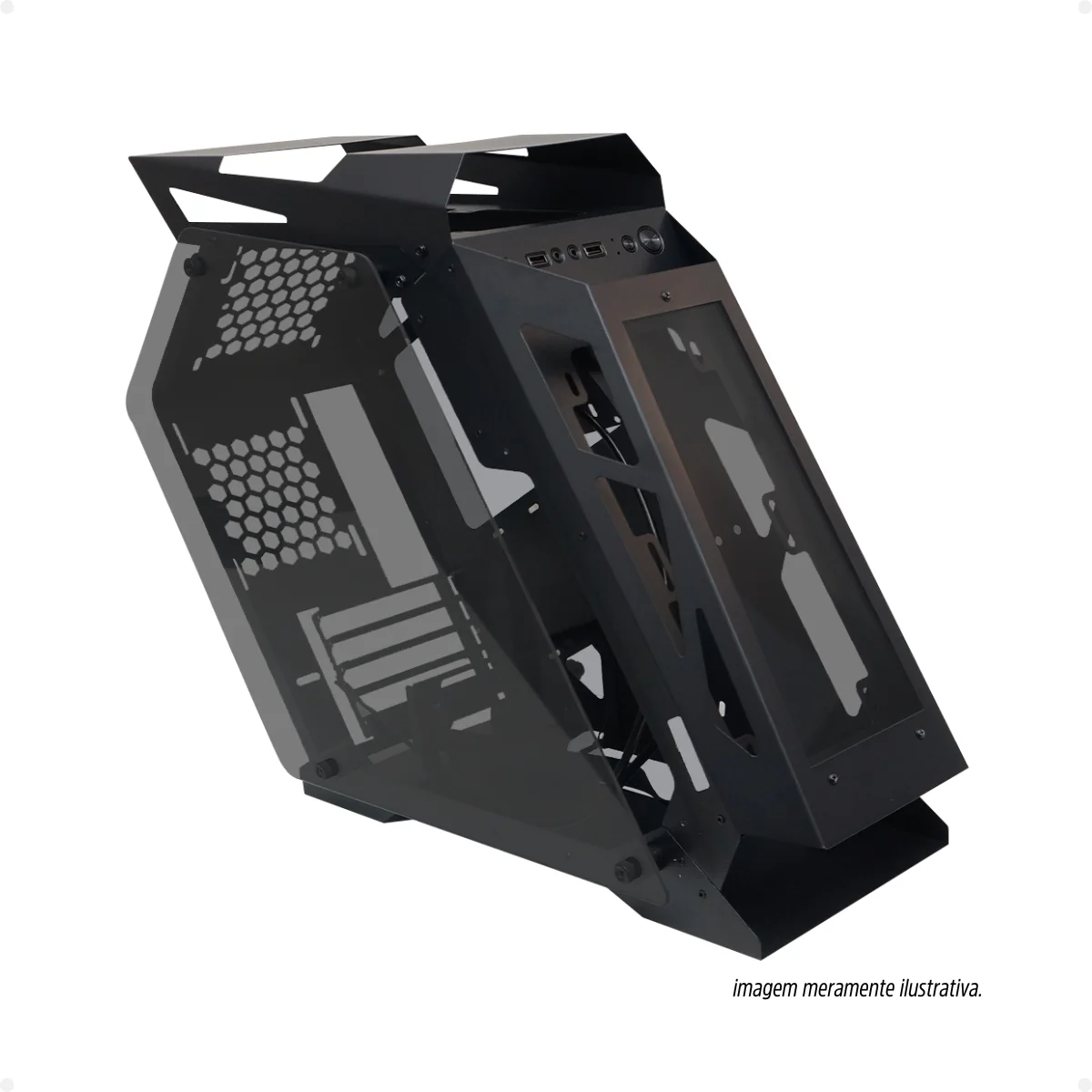 Gabinete Gamer BCP-PRIME Preto BRAZILPC