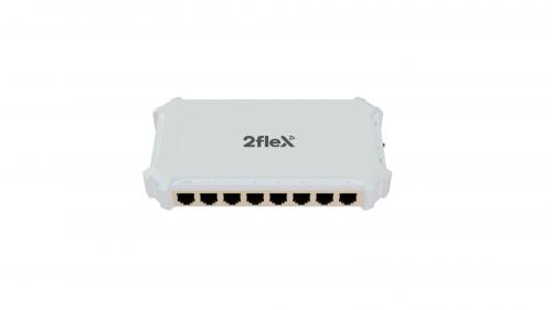 Switch 8 Portas 10/100 POE Reverso PLUS Branco 2Flex